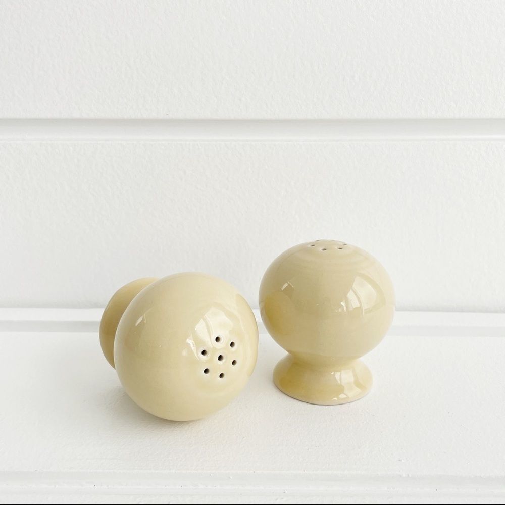 Fiesta Homer Laughlin Ivory Salt and Pepper Shakers